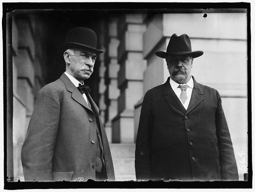 HAYNES, JAMES C. MAYOR OF MINNEAPOLIS. LEFT, WITH SENATOR CLAPP