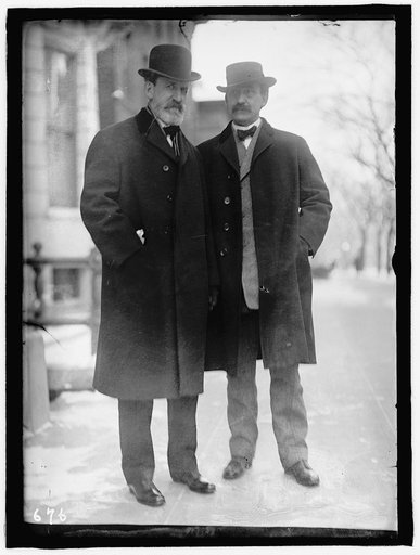 DIXON, LINCOLN. REP. FROM INDIANA, 1905-1919. RIGHT, WITH SENATOR KERN