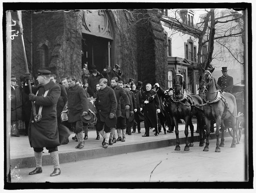 ALL SOUL'S CHURCH. UNITARIAN. 14TH AND L STREETS, N.W. FUNERAL OF ADMIRAL ROBLEY D. EVANS