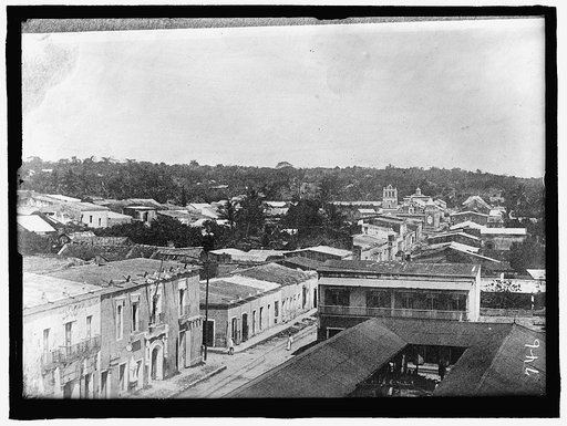 DOMINICAN REPUBLIC. SAN DOMINGO, BIRD'S EYE VIEW