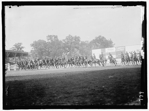 HORSE SHOWS. DEMNS. BY FT. MYER CAV.