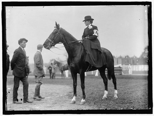 HORSE SHOWS. MRS. ALLEN POTTS, DRIVING AND RIDING
