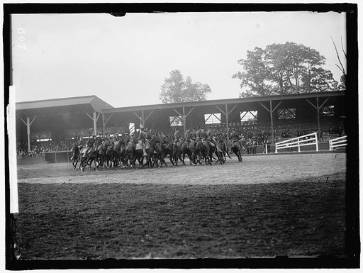 HORSE SHOWS. DEMNS. BY FT. MYER CAV.