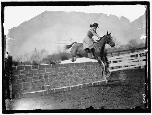 HORSE SHOWS. MISS MARTHA HAZARD, HURDLING AND ON FOOT