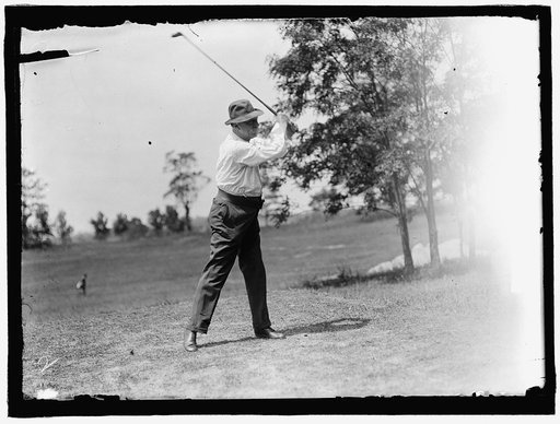DALZELL, JOHN. REP. FROM PENNSYLVANIA, 1887-1913. GOLFING