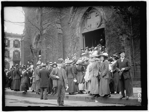 ALL SOUL'S CHURCH. UNITARIAN. 14TH AND L STREETS, N.W. EASTER CROWDS