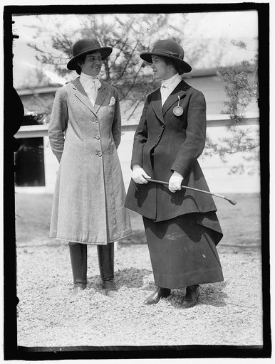 HORSE SHOWS. Janette Allen (left) Helen Buchanan