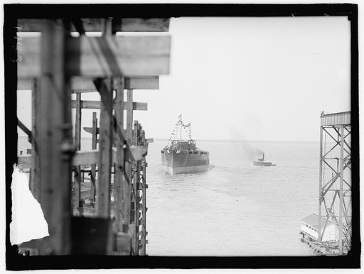 TEXAS, U.S.S. LAUNCHING