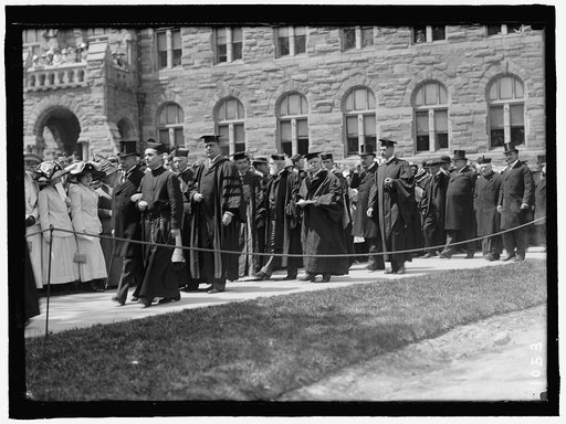 CARROLL, JOHN. STATUE AT GEORGETOWN UNIVERSITY, DEDICATED MAY 4, 1912. SCENES AT DESK