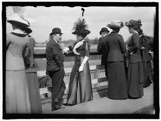 BENNING RACES. AUGUST BELMONT AND MRS. DONALD CAMERON