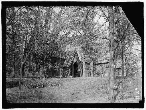 SAINT ALBAN'S CHURCH. ORIGINAL WOODEN CHURCH