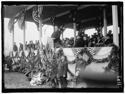 JONES, JOHN PAUL. DEDICATION OF MONUMENT, 4/17/12. TAFT SPEAKING