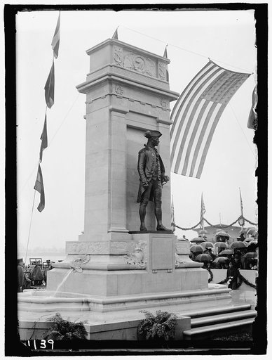 JONES, JOHN PAUL. DEDICATION OF MONUMENT, 4/17/12. THE MONUMENT
