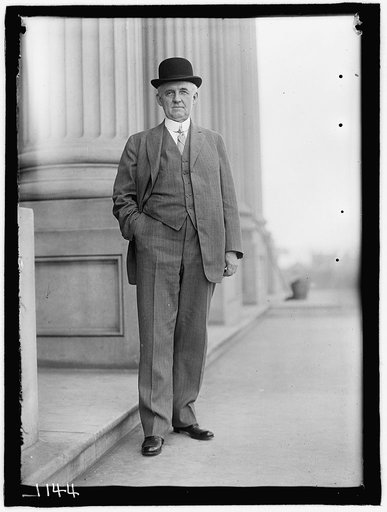 SANDERS, NEWELL. SENATOR FROM TENNESSEE, 1912-1913. ON STEPS OF CAPITOL