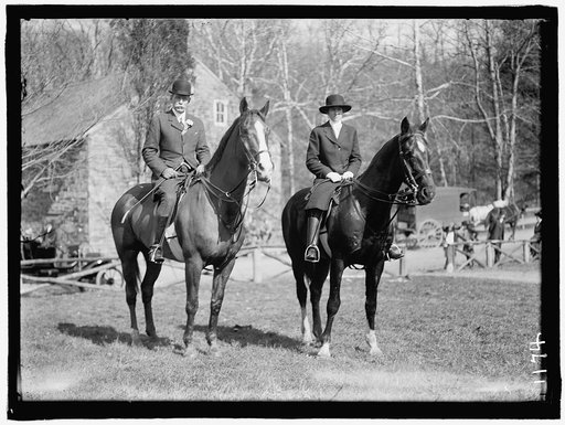 ALLEN, HENRY TUREMAN. LT. COL., U.S.A. GENERAL STAFF. WITH MISS JANET ALLEN