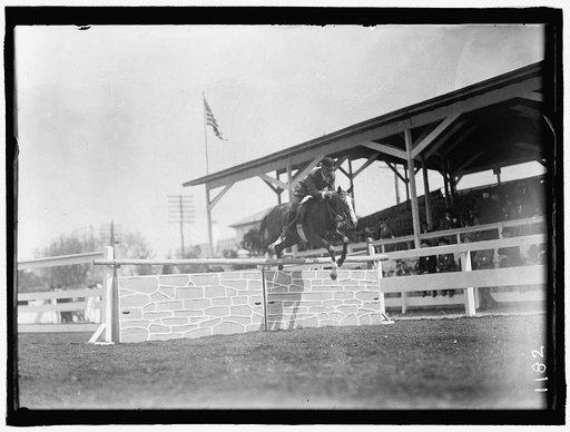 HORSE SHOWS. MELVIN HAZEN JUMPING