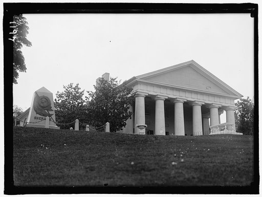 ARLINGTON MANSION. VIEW OF GROUNDS AND PORTICO