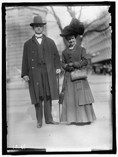 KITCHIN, WILLIAM WALTON. REP. FROM NORTH CAROLINA, 1897-1909; GOVERNOR, 1909-1913. WITH MRS. KITCHIN