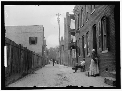 ALLEY CLEARANCE. SLUM VIEWS