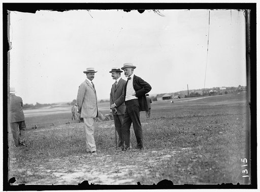 WRIGHT FLIGHTS. SPECTATORS. MEYER, GEORGE VON L., SECRETARY OF NAVY, 1909-1913; BACON, ROBERT, SECRETARY OF STATE, 1909; AMBASSADOR TO FRANCE, 1909-1912; LODGE, HENRY CABOT, REP. FROM MASSACHUSETTS, 1887-1893; SENATOR, 1893-1924