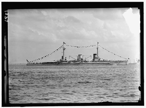 GERMAN SQUADRON VISIT TO U.S. MOLTKE, GERMAN BATTLESHIP. IN HAMPTON ROADS