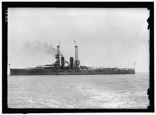 GERMAN SQUADRON VISIT TO U.S. U.S. BATTLESHIP IN HAMPTON ROADS TO GREET SQUADRON