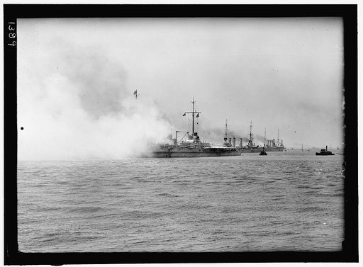 GERMAN SQUADRON VISIT TO U.S. GERMAN SQUADRON IN HAMPTON RD., JUNE 3, 1912