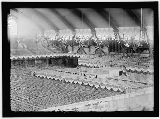 FIFTH REGIMENT ARMORY, BALTIMORE, MARYLAND. INTERIOR READY FOR DEMOCRATIC NATIONAL CONVENTION
