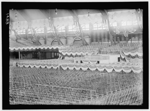 FIFTH REGIMENT ARMORY, BALTIMORE, MARYLAND. INTERIOR READY FOR DEMOCRATIC NATIONAL CONVENTION