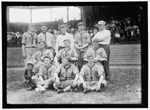BASEBALL, CONGRESSIONAL. FRONT ROW: KINKEAD OF NEW JERSEY; PAT HARRISON; MURRAY OF MASSACHUSETTS. 2ND ROW: UNIDENTIFIED; EDWARDS OF GEORGIA; McDERMOTT OF ILLINOIS; REAR ROW: WHITE OF OHIO; UNIDENTIFIED; TOM REILLY OF CONNECTICUT; WEBB OF NORTH CAROLINA; RAUCH OF INDIANA