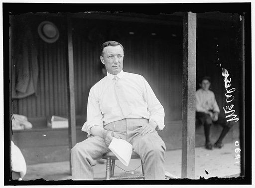BASEBALL, PROFESSIONAL. JAMES McALEER, FORMER MANAGER, WASHINGTON TEAM