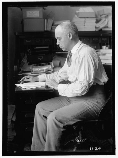 GARDNER, OBADIAH. SENATOR FROM MAINE, 1911-1913. AT DESK