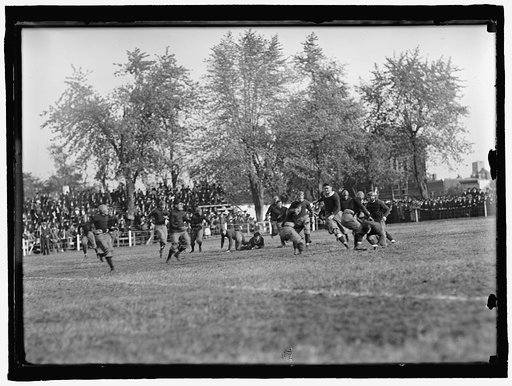 FOOTBALL. GEORGETOWN-CARLISLE GAME; GLENN WARNER