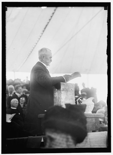 CONFEDERATE MONUMENT ARLINGTON NATIONAL CEMETERY. HILARY A. HERBERT AT LAYING OF CORNERSTONE