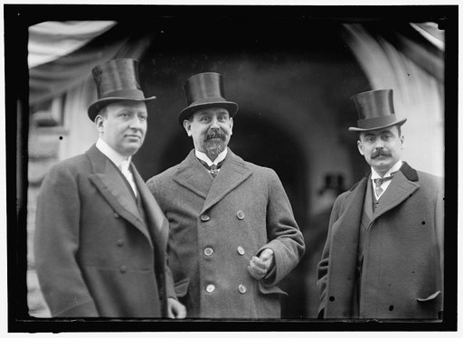 PAN AMERICAN MASS. THANKSGIVING DAY AT ST. PATRICK'S. MANUEL E. MALBRAN, ARGENTINE; F.A. PEZET, PERU; J. E. LEFEVRE, PANAMA