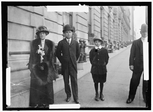 JACKSON, WILLIAM PURNELL. SENATOR FROM MARYLAND, 1912-1914. WITH MRS. JACKSON AND SON