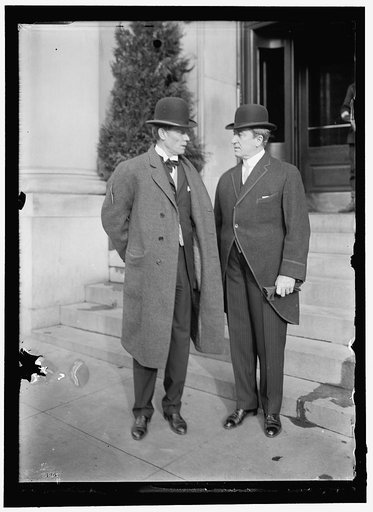 DIX, JOHN A. GOVERNOR OF NEW YORK, 1910-1912. RIGHT, WITH SULZER