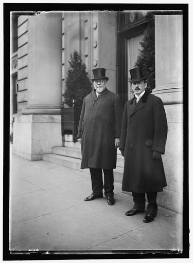 CAREY, JOSEPH MAULL. REP. FROM WYOMING, 1885-1890; SENATOR, 1890-1895; GOVERNOR, 1911-1913. LEFT, WITH GOVERNOR McGOVERN OF WISCONSIN