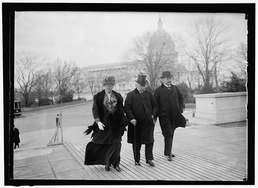 MORGAN, J. PIERPONT, JR., RIGHT, WITH FATHER AND MRS. HERBERT SATTERLEE
