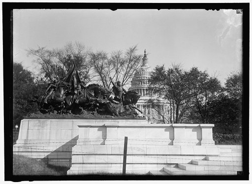 GRANT MEMORIAL AT CAPITOL. CAISSON GROUP OF STATUARY