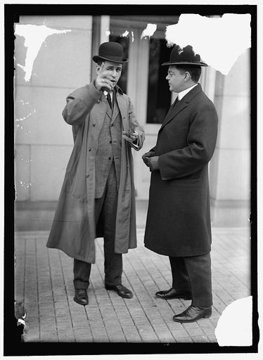 HEINL, ROBERT D. NEWSPAPER CORRESPONDENT. LEFT, WITH F.W. TAYLOR, SECRETARY TO MacVEAGH