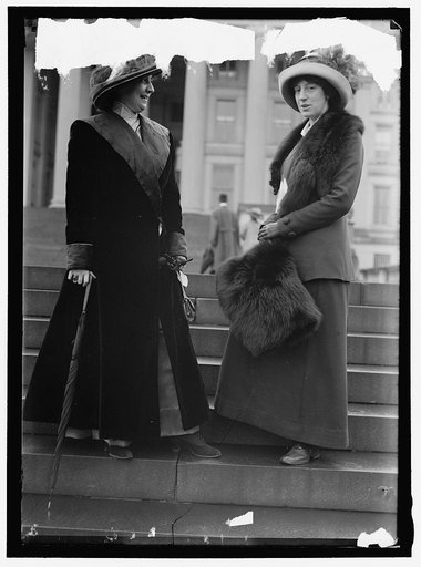 MACKAYE, MISS HAZEL. PLAYWRIGHT. RIGHT, WITH MISS GLENNA TINNEN