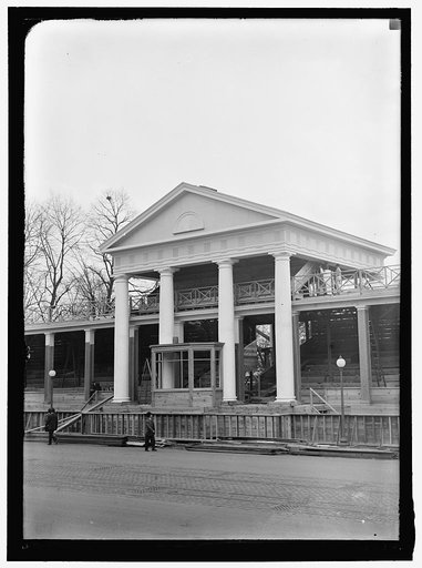 INAUGURAL STANDS. COURT OF HONOR BEFORE WHITE HOUSE