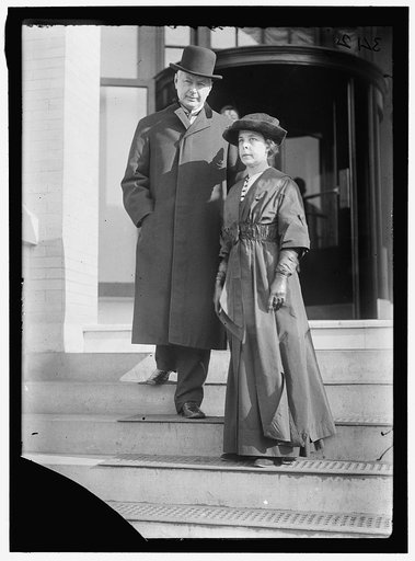 BURLESON, MRS. ALBERT SIDNEY WITH POSTMASTER GENERAL BURLESON