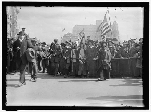 WOMAN SUFFRAGE. HIKERS ARRIVING FROM NEW YORK