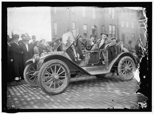 WOMAN SUFFRAGE. SCOUT CAR