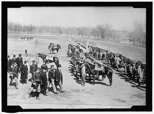 CULVER MILITARY ACADEMY. BLACK HORSE TROOP, PERSONAL ESCORT TO VICE PRESIDENT MARSHALL AT INAUGURATION