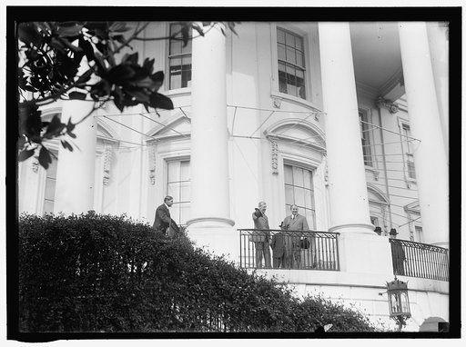 HUGHES, WILLIAM. REP. FROM NEW JERSEY, 1903-1912; SENATOR, 1913-1918. WITH WILSON, WATCHING EGG ROLLING AT WHITE HOUSE