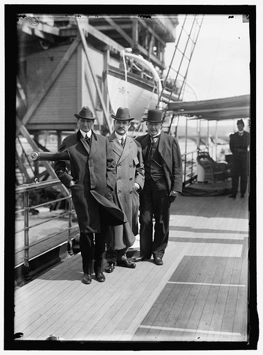 McADOO, WILLIAM GIBBS, HOUSTON, DAVID FRANKLIN, SECRETARY OF AGRICULTURE, 1913-1920; BURLESON, ALBERT SIDNEY, REP. FROM TEXAS, 1899-1913; POSTMASTER GENERAL, 1913-1921] TARGET PRACTICE