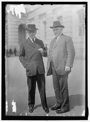 ASWELL, JAMES BENJAMIN. REP. FROM LOUISIANA, 1913-, RIGHT, WITH REP. LAZARO OF LA.